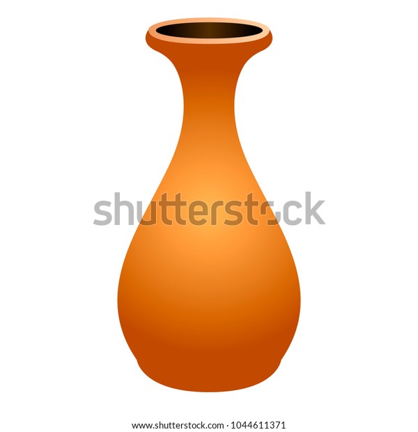 Isolated Empty Flower Pot Stock Vector (Royalty Free) 1044611371
