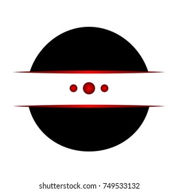 Isolated empty label on a white background, Vector illustration