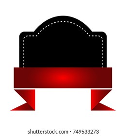 Isolated empty label on a white background, Vector illustration
