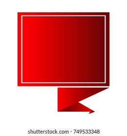 Isolated empty label on a white background, Vector illustration