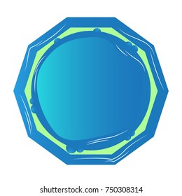 Isolated empty label on a white background, Vector illustration