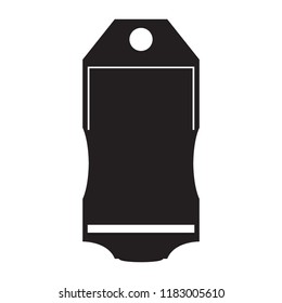 Isolated empty sale label