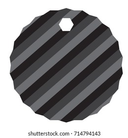 Isolated empty sale label on a white background, Vector illustration