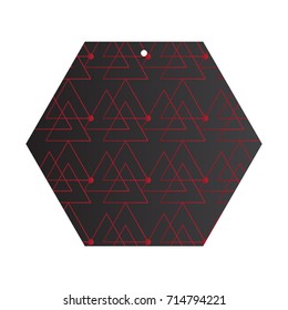 Isolated empty sale label on a white background, Vector illustration