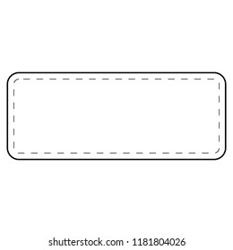 Isolated empty sale label. Vector illustration design