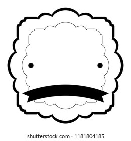 Isolated empty sale label. Vector illustration design