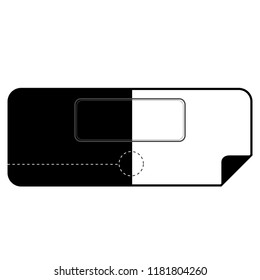 Isolated empty sale label. Vector illustration design
