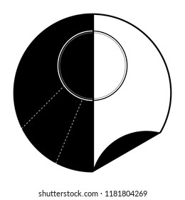 Isolated empty sale label. Vector illustration design