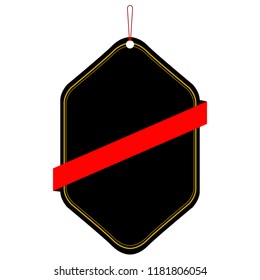 Isolated empty sale label. Vector illustration design
