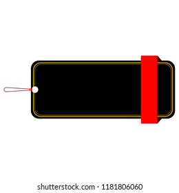 Isolated empty sale label. Vector illustration design