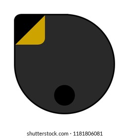 Isolated empty sale label. Vector illustration design