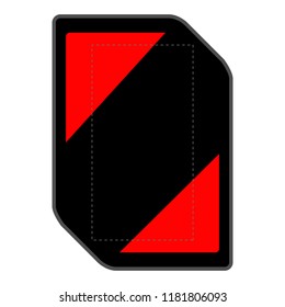 Isolated empty sale label. Vector illustration design