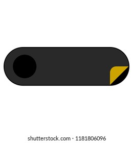 Isolated empty sale label. Vector illustration design