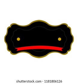 Isolated empty sale label. Vector illustration design