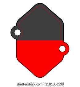 Isolated empty sale label. Vector illustration design