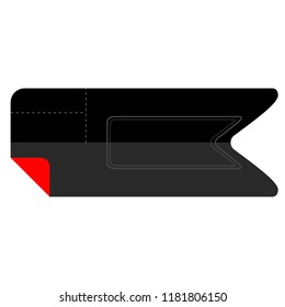 Isolated empty sale label. Vector illustration design