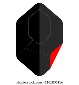 Isolated empty sale label. Vector illustration design