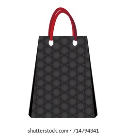Isolated empty shopping bag on a white background, Vector illustration