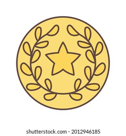 Isolated empty sport shield icon Vector illustration