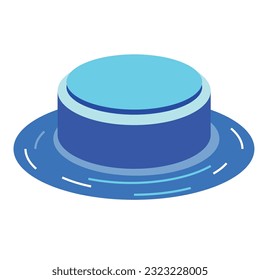 Isolated empty technology hologram pedestal Vector
