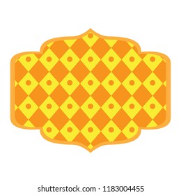 Isolated empty texture sale label