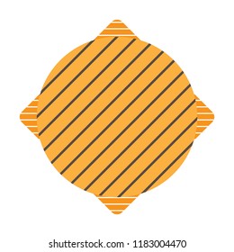 Isolated empty texture sale label