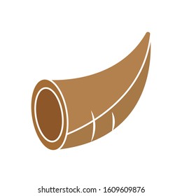 Isolated empty thanksgivig horn - Vector illustration design