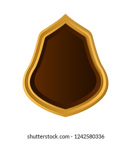 Isolated empty vintage premium label. Vector illustration design