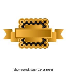 Isolated empty vintage premium label. Vector illustration design