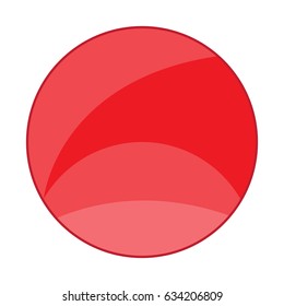 Isolated empty web button on a white background, Vector illustration