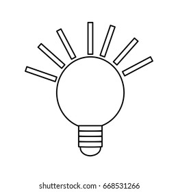 isolated energy bulb