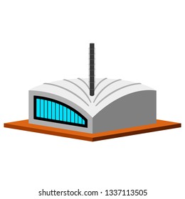 Isolated energy plant image. Vector illustration design