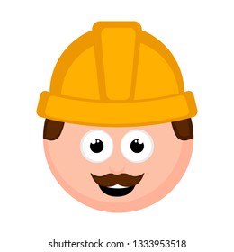 Isolated engineer avatar cartoon . Vector illustration design