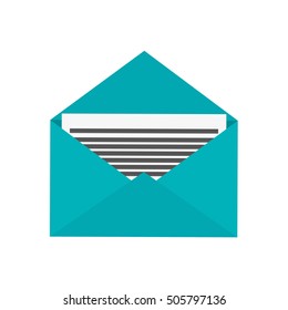 Isolated envelope mail design