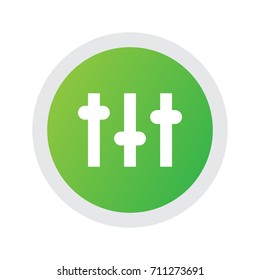 Isolated Equalizer Icon Symbol On Clean Background. Vector Stabilizer Element In Trendy Style.
