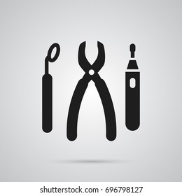 Isolated Equipments Icon Symbol On Clean Background. Vector Instruments Element In Trendy Style.