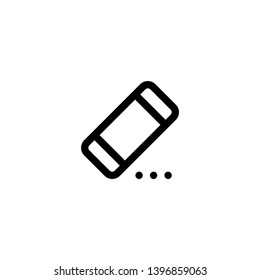 Isolated Eraser Flat Vector Icon