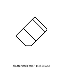 Isolated Eraser Icon Symbol On Clean Background. Vector Rubber Element In Trendy Style.