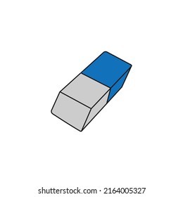 Isolated Eraser Icon Symbol On Clean Background. Vector Rubber Element In Trendy Style.