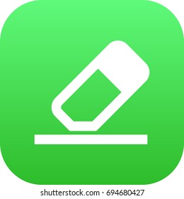 Isolated Eraser Icon Symbol On Clean Background. Vector Rubber Element In Trendy Style.