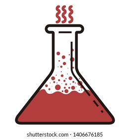 Isolated erlenmeyer flask with red liquid - Vector - Powered by Shutterstock - Get 15% off with code: PIKWIZARD15