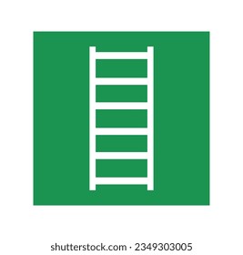 Isolated Escape Ladder Symbol Vector
