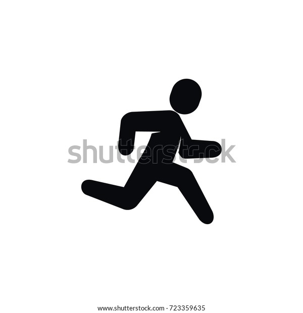 Isolated Exercise Icon Jogging Vector Element Stock Vector (Royalty ...