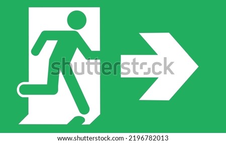 Isolated exit icon with right arrow. Vector Illustration.
