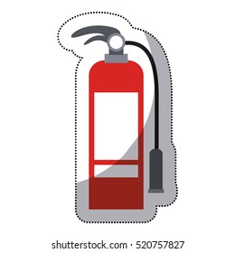 Isolated extinguisher of emergency design