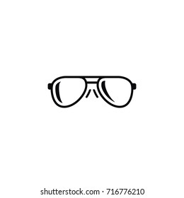 Isolated Eye Accessory Icon. Eye-Wear Vector Element Can Be Used For Sunglasses, Eyeglasses, Nerd Design Concept.