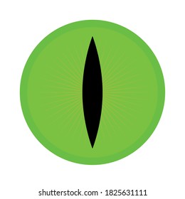 Isolated eye cat halloween october scary icon- Vector