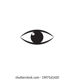 Isolated eye icon. Vector drawing.