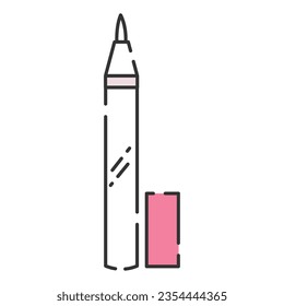 Isolated Eye Liner colored fashion icon Vector