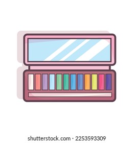 Isolated eye shadow colored fashion icon Vector